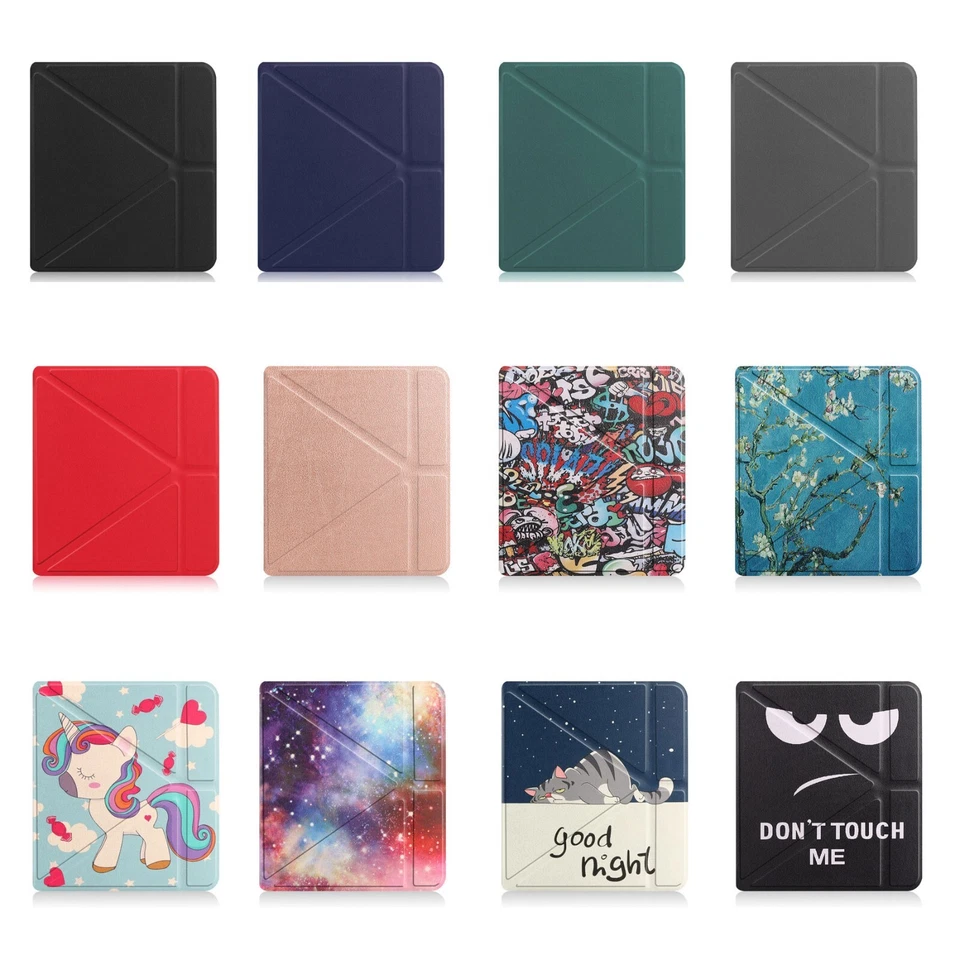 Ultra Slim Leather Transformer Stand Auto Smart Case Cover For KOBO Libra Colour - Image 2 of 4