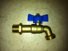 1/4 Turn 3/4" Male NPT/ Sweat Boiler Drain Hose Bib Well Water Sample Ball Valve