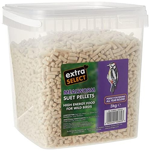 Extra Select Mealworm High Energy Suet Pellets Wild Bird  Assorted Size Names 