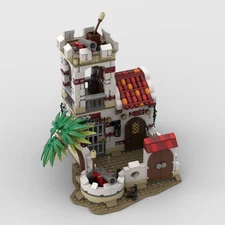 Compatible Little Fortress Model Upgraded Version for Pirates Series 837