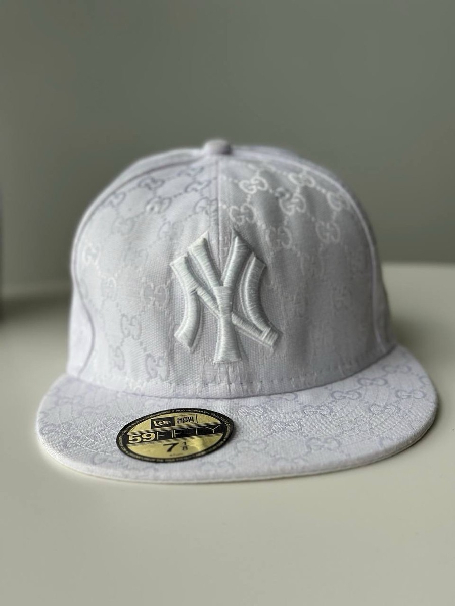 Gucci Monogram New Era Yankees Snapback Cap hats Rare Mens