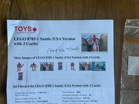 Lego 8785 Knights Kingdom Santis Complete w/Manual and Cards in Container