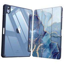 Hybrid Slim Case for iPad A16 11th Generation 11 Inch 2025 , ocean marble