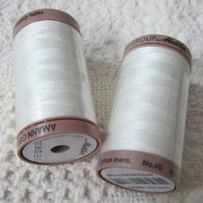 Mettler Silk Finish Cotton MUSLIN Machine Emb Thread 500yd 40wt #0004 Spool NEW