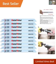 10-Piece Bi-Metal 9-Inch Reciprocating Saw Blades for Effortless Metal Cutting