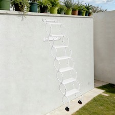 7-steps Villa Retractable Folding Stair Wall Mounted Folding Ladder Step Ladders 7-steps Villa Retractable Folding Stair Wall Mounted Folding Ladder Step Ladders
