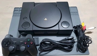 PlayStation 1 PSX XStation Black Console Bundle Clean! Tested! Mint!