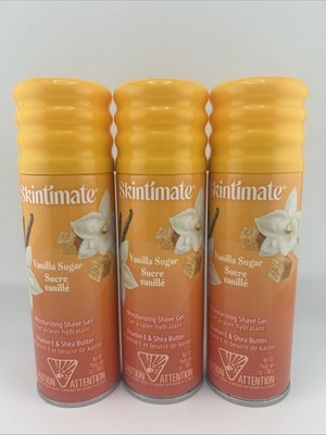 3 - Pack Skintimate Moisturizing Shave Gel - 7 oz - Vanilla Sugar