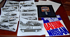 1983 DATSUN NISSAN AUTO SHOW EDITION Press Kit Photos 200SX 280ZX MAXIMA TRUCKS