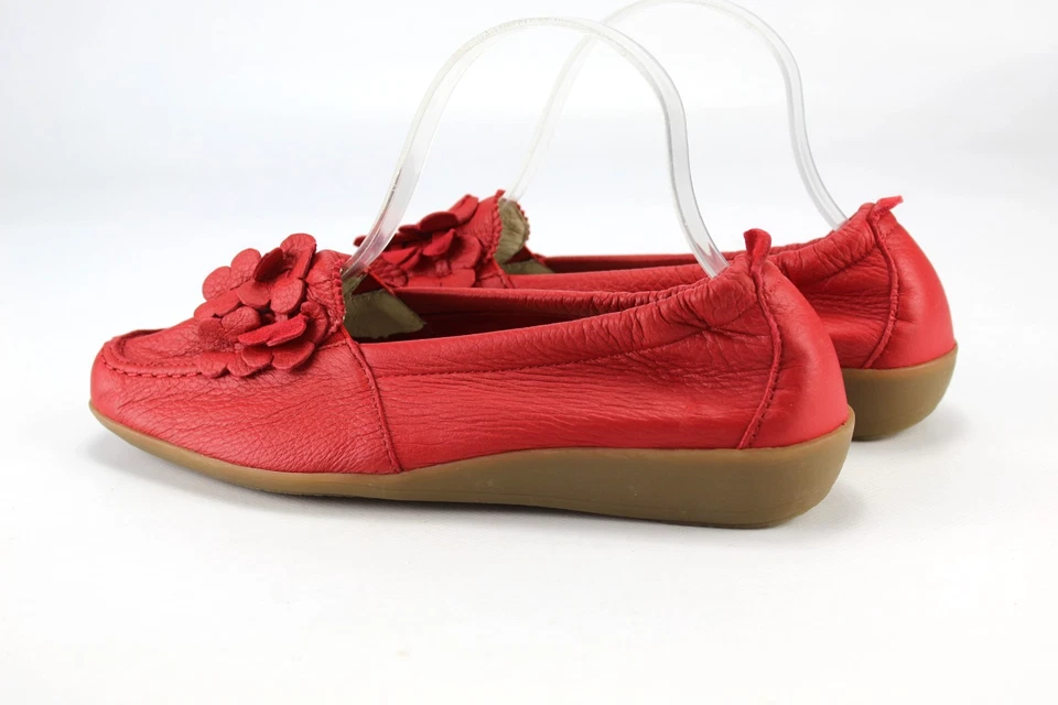 Vitaform Gr.39 Damen Komfort Ballerinas Slipper Loafers Leder Rot  WIE NEU P 125 - Bild 3 von 4