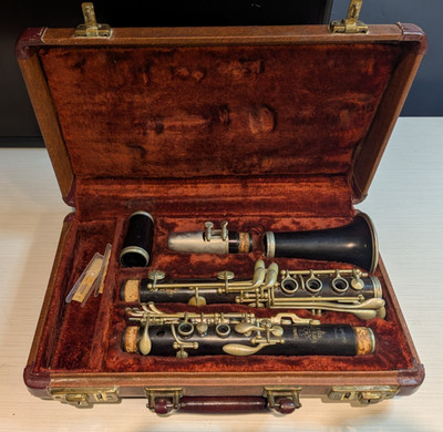 Bb Leblanc Symphonie Model Clarinet Paris Early 1950s Grenadilla Wood