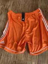 11 Pairs Of Adidas Football Shorts Various Sizes Orange