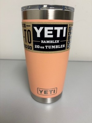 LowCountry Peach YETI® 20 Ounce RAMBLER® - Authentic - Mag Lid | eBay