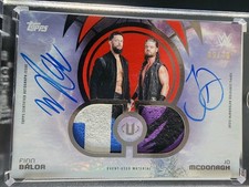 2025 Topps WWE Universe Finn Balor JD McDonagh Tag Team Relic Auto Red Magma /10