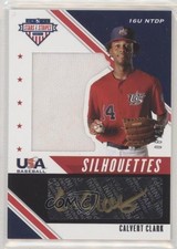 2020 Panini USA Baseball Stars & Stripes Black Gold 6/44 Calvert Clark Auto 0g4