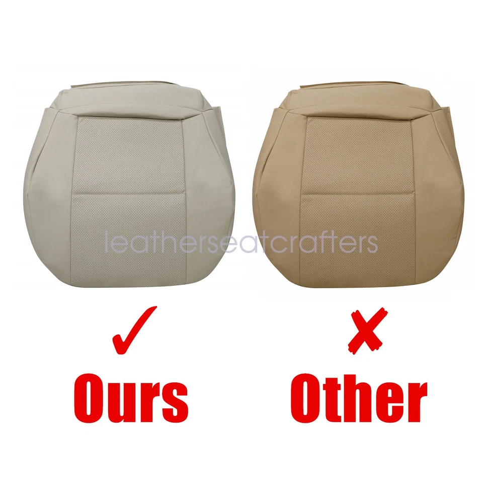 Se adapta a Mercedes Benz C250 C300 C350 2011 cubierta de asiento inferior delantera ambos lados color tostado Foto 2 de 4