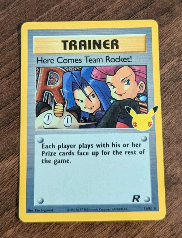Here Comes Team Rocket! 15/82 Celebrations Holo Pokemon TCG Near Mint
