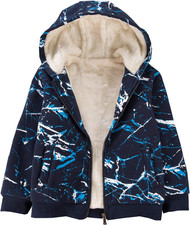 Kids Boys Girls Sherpa Fleece Lined Jacket 2-14 Years (Toddler/Kids)