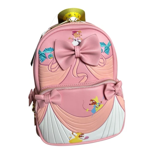 Disney Cinderella 70th Anniversary Pink Dress Mini Loungefly Backpack NWT