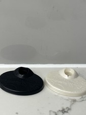 Monster High Doll stand Bases Only Black & Cream X2