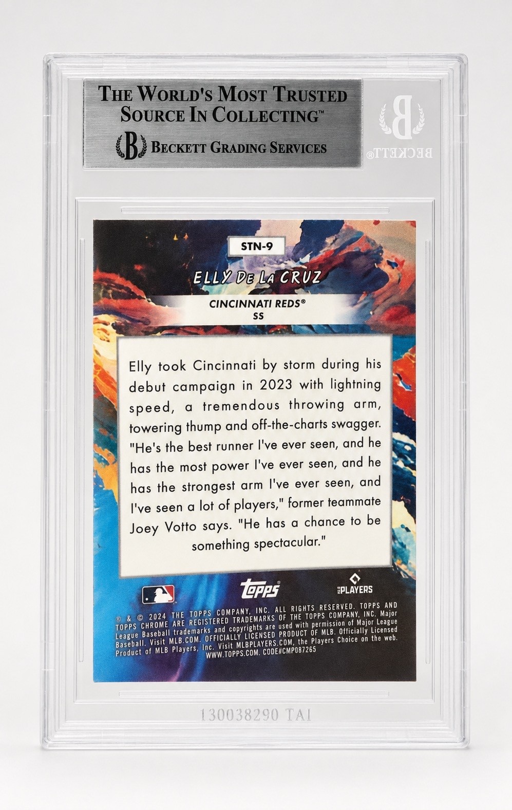 2024 Elly De La Cruz Topps Cosmic Chrome PSA 9 Stars In The Night #9 QTY view 2