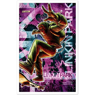 Linkin Park From Zero World Tour 2025 Kansas City Poster