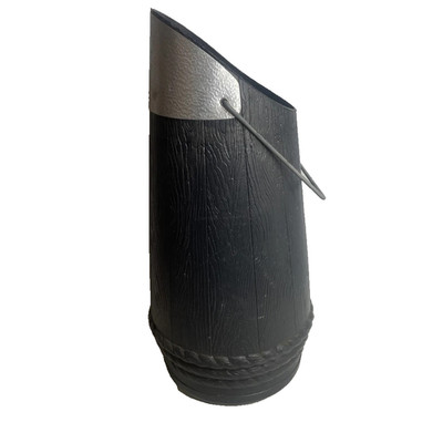 Empire Vintage Coal Shuttle Charcoal Bucket Black Handle Storage Plastic BBQ 19''