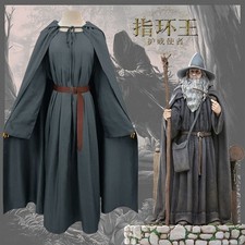 2025 The Hobbit Gandalf Cosplay Costume Halloween Wizard Outfit Suit Prop UK