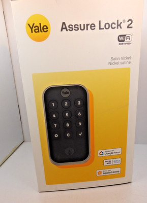 Yale Assure Lock 2 Touchscreen WiFi Keypad Smart Lock Satin Nickel *New In Box*