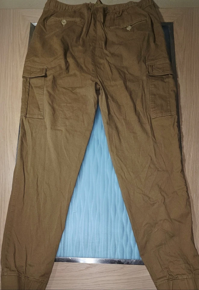Galaxy Harvic Jogger Pants Men's XL Brown Flex Stretch - Image 2 of 4