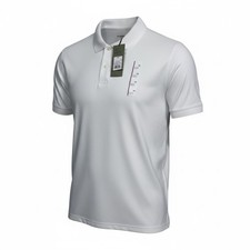 Goodfellow  Co White Standard Fit Collared Golf Polo Shirt Men's XXL New