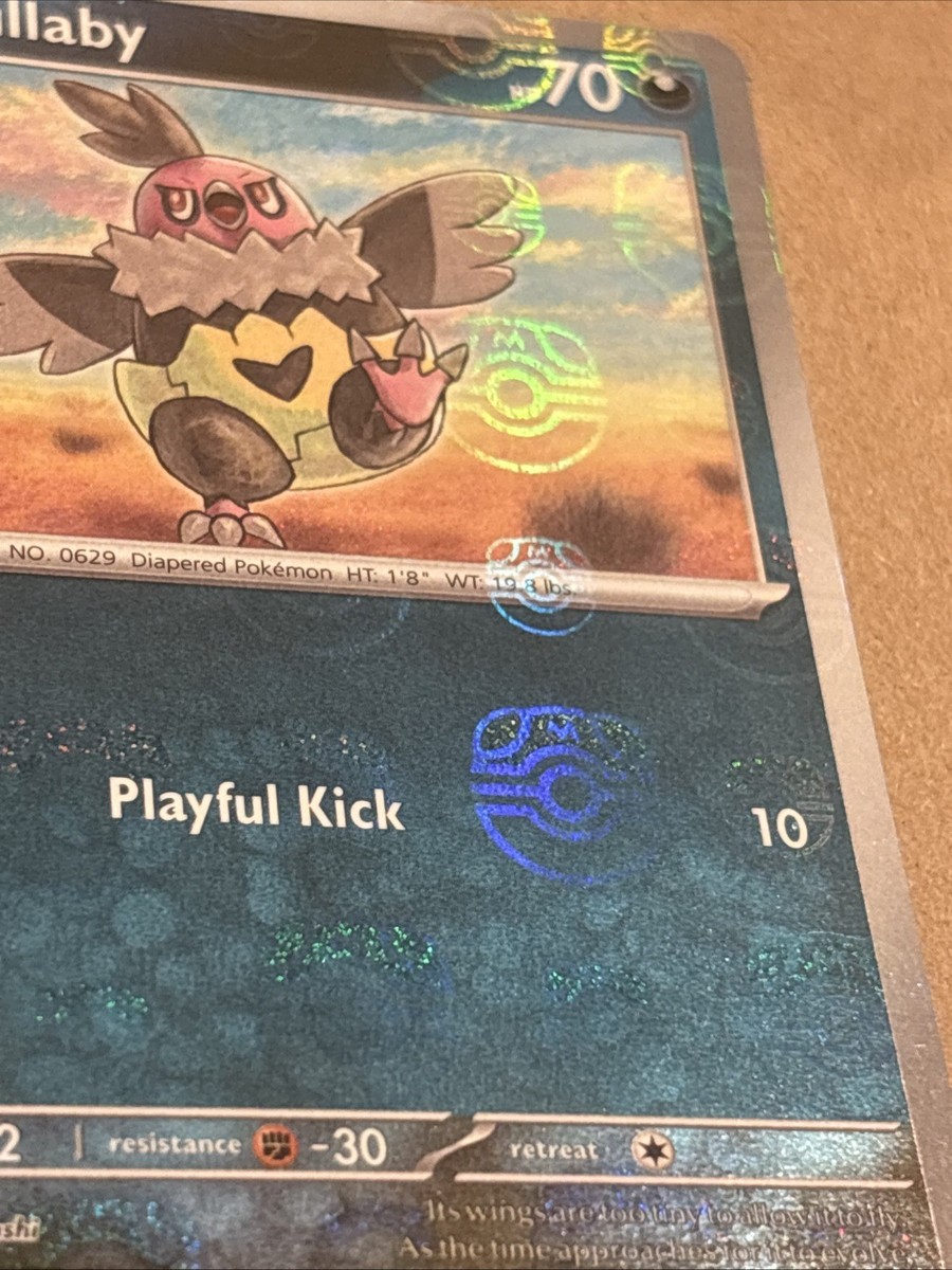 vullaby pokemon card Pokmon TCG: AR 144/086 SV11B Black Bolt Weakness Lightning 2 Resistance Fighting Vullaby - ME05: Pitch Black