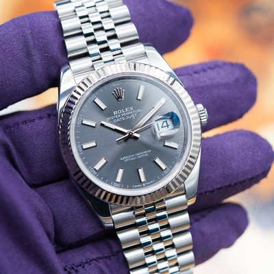 Rolex Datejust 41mm 126334 Rhodium Grey DJ41 126334 Full Set Box & Papers 2020