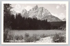 Postcard RPPC Wyoming Tetons Dead Man's Bar 66C