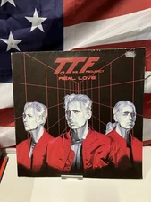 The Time Frequency - Real Love 12" Maxi Single Record Poster 33rpm 1993 Ex / Vg+