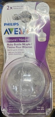 Philips Avent Natural First Flow Nipple, 2 Pack