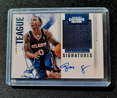 jeff teague contenders substantial signatures 2012-13 patch /149 Auto #69