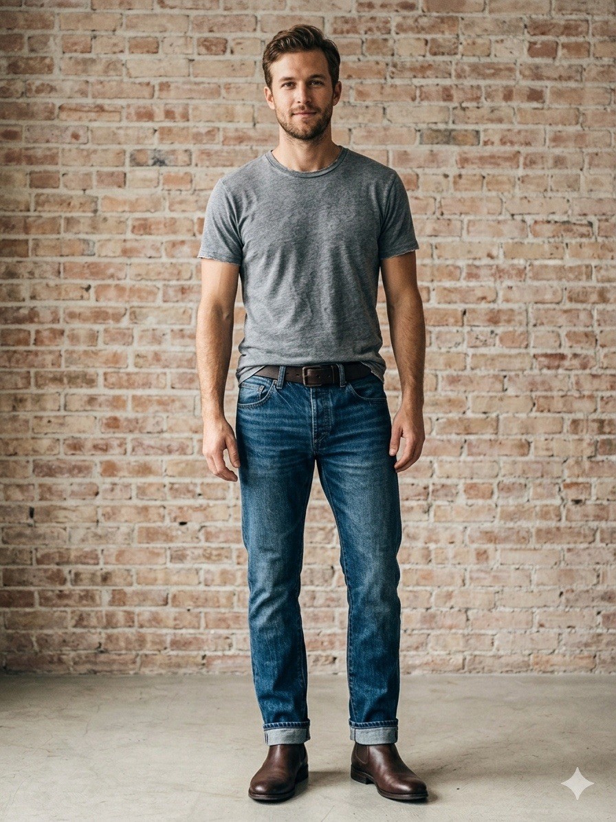 Taylor Stitch Men Slim Fit Jeans 32x30 Organic Cotton Selvedge Denim Whiskered