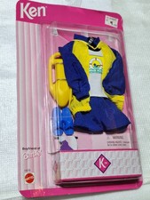 De colección 1996 Mattel Barbie KEN Salvavidas Traje #14379 Sandalias Chaqueta Boya Salvavidas