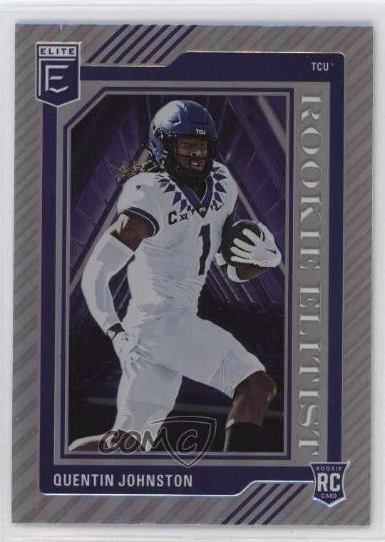 2023 Panini Donruss Elite Rookie Elitist Quentin Johnston #RE-6 RC 3hd