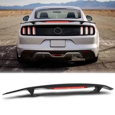Matte 52 Rear Trunk Spoiler Wing Lip Wbrake Light For Ford Mustang Gt350 Gt500