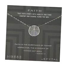 Confirmation Gifts For Teen Girls, Sterling Silver Cross Necklace Hebrews 11:1