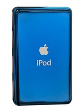 Replacement Back Plate Apple iPod Classic 6th 7th Housing Rear Thick Blue Blank