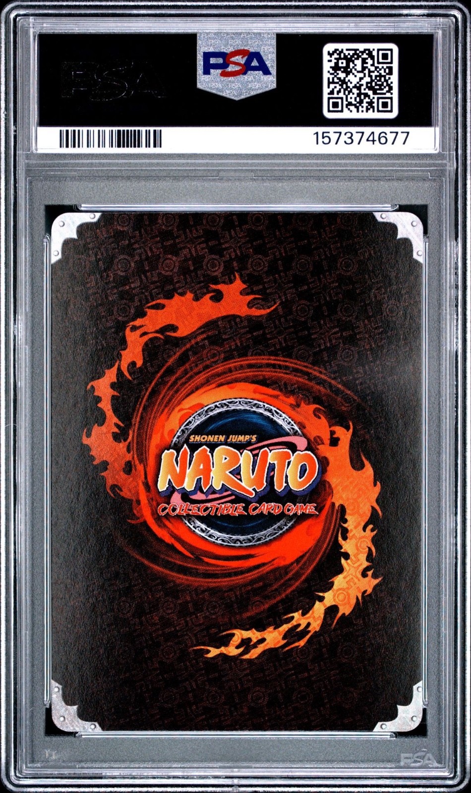2008 NARUTO CCG S8: BATTLE OF DESTINY OROCHIMARU'S DEN WAVY FOIL #M260 PSA 9 view 2