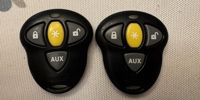 PYTHON 4-BUTTON KEYLESS REMOTE START TRANSMITTER FOBS 474P. PAIR! 
