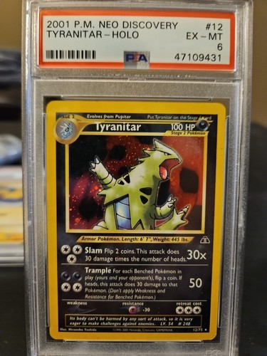 Tyranitar (Unlimited) graded PSA 6 for sale on eBay