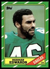 1986 Topps Herman Edwards Philadelphia Eagles #277