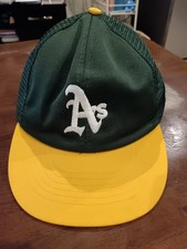 Vintage Sports Specialties Oakland Athletics Hat Snapback MLB Green Trucker Cap