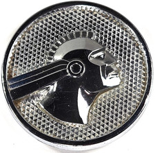 Vtg Pontiac Chieftan Fender Emblem Round 3-716 In Chieftan Badge 1550173 R.h.