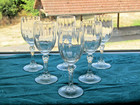 6 verres a vin blanc cristal d'arques modèle comtesse lotB